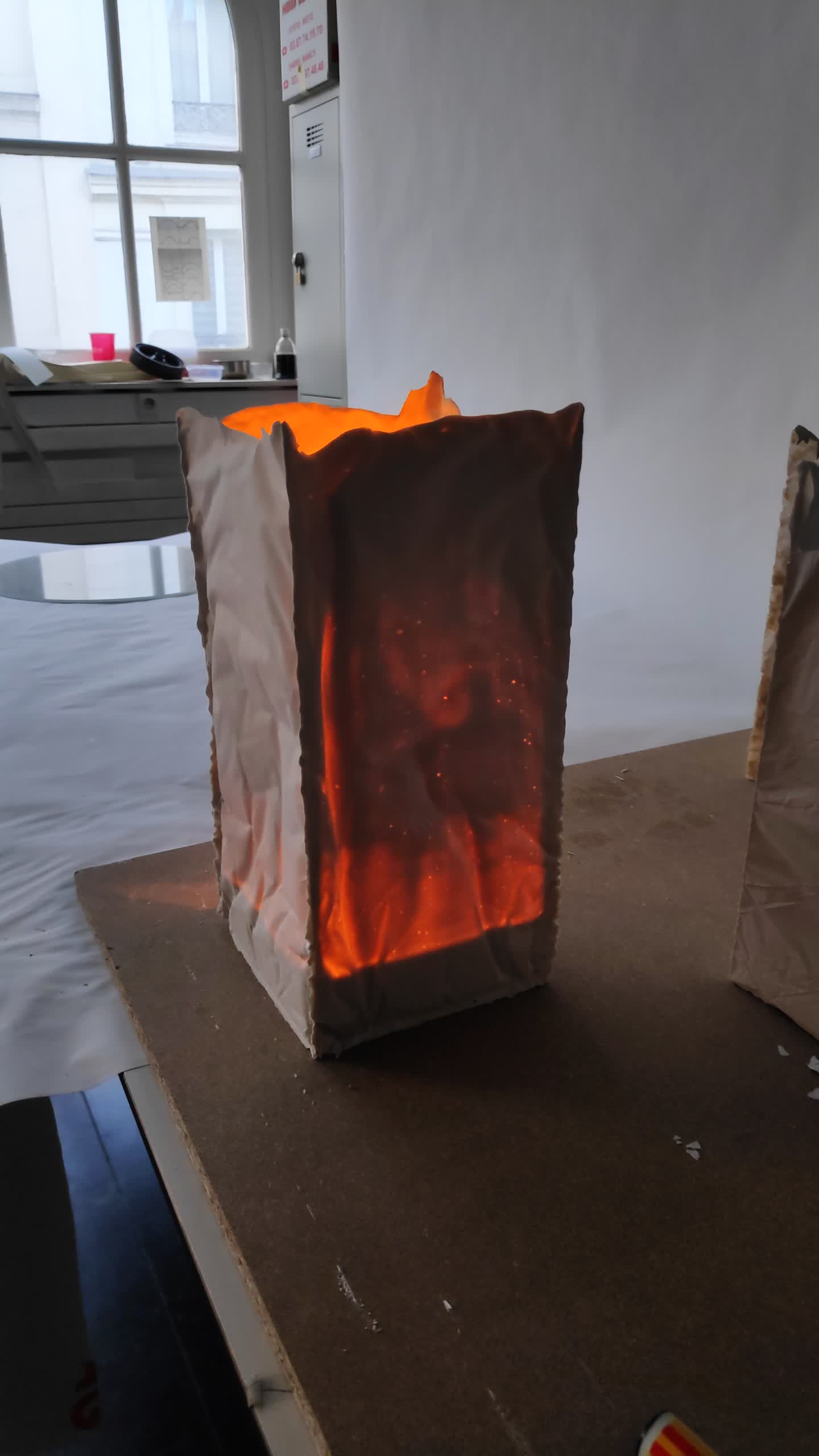 moulés dans du papier