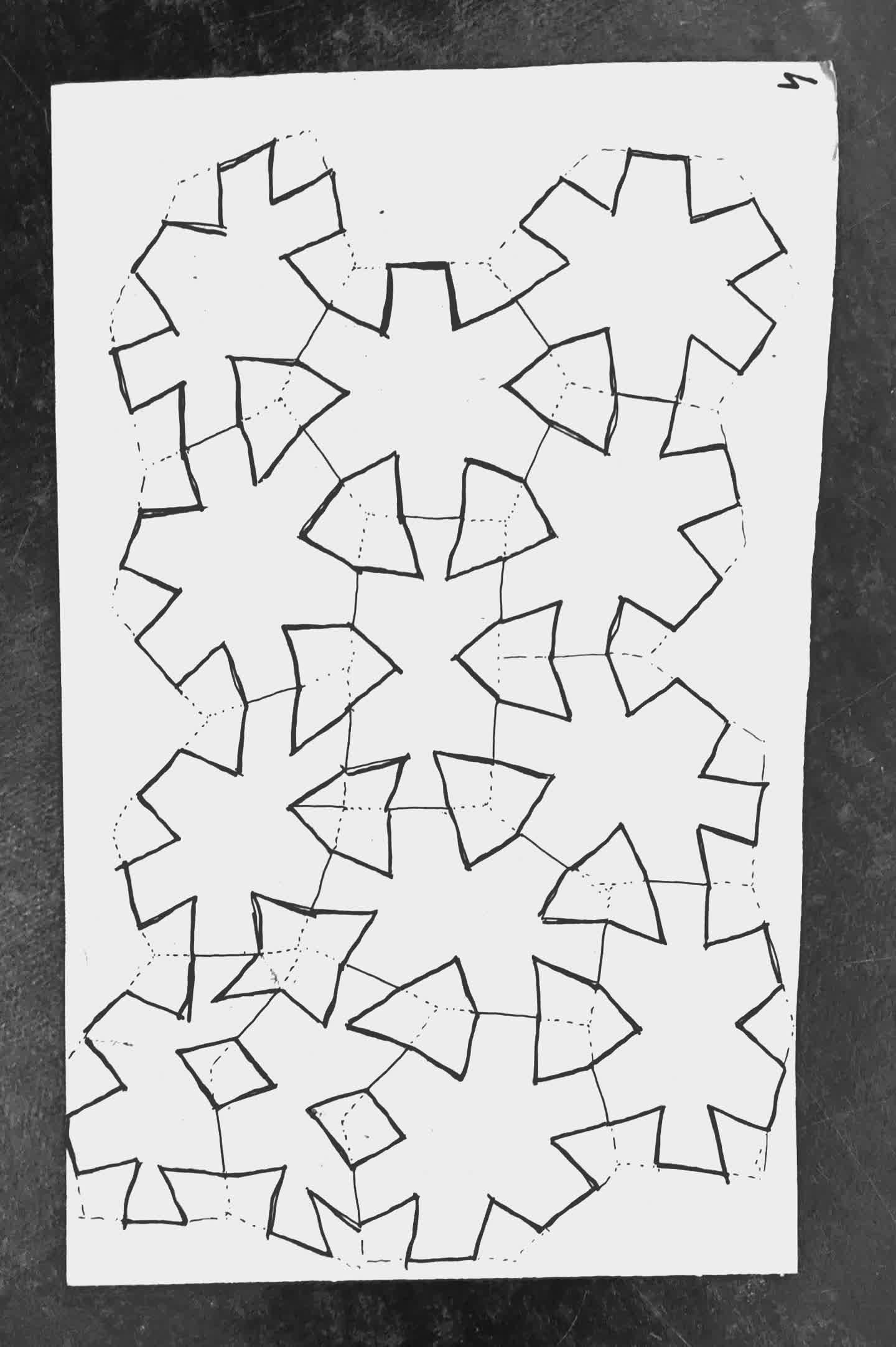 moulés dans du papier