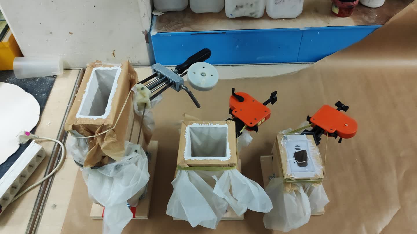 moulés dans du papier