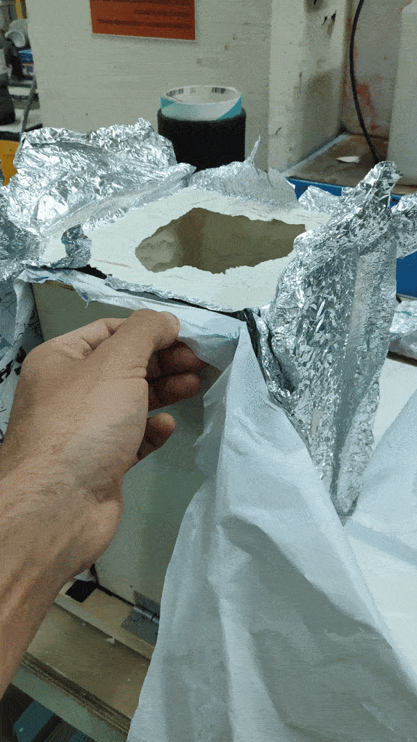 moulés dans du papier